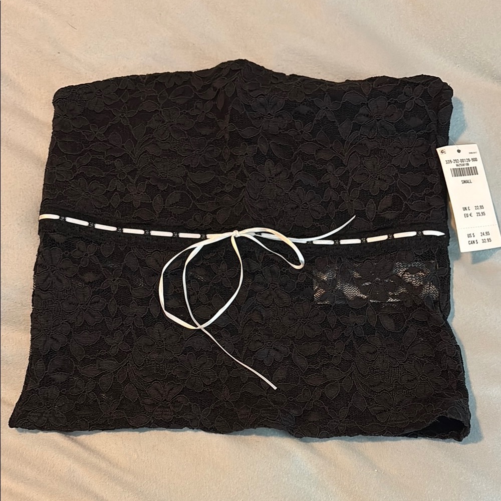 Hollister Black Lace Tube Top